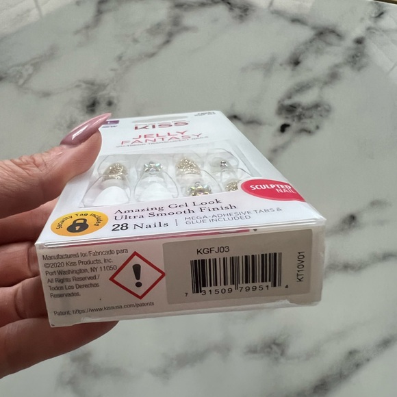 KISS Gel, Jelly, Glam & Jewel Fantasy, Press-On Nails, Long Length, 6 Boxes-New - Picture 7 of 14